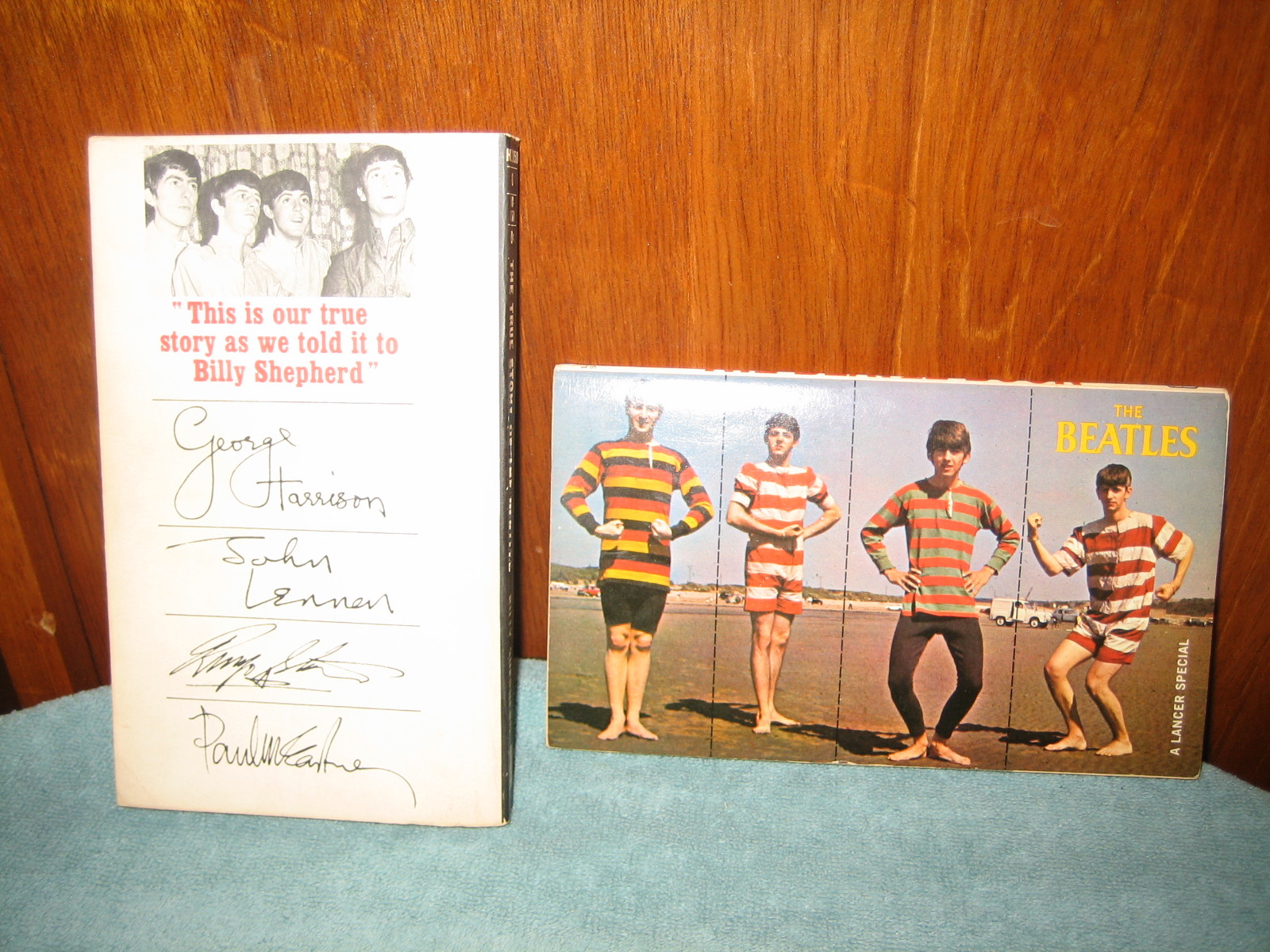 4 items- True Story Beatles Bantam Shepherd Books Mag. Trivia Photos 1964 EC+