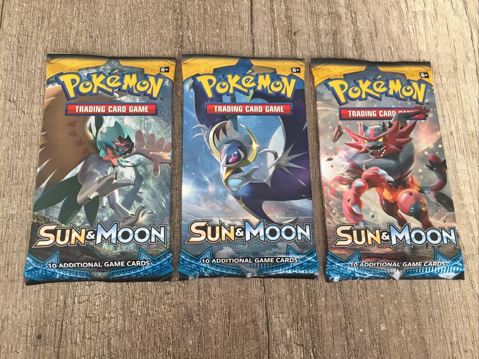Pokemon TCG: Sun & Moon Booster 3x Pack Artwork ENG | eBay