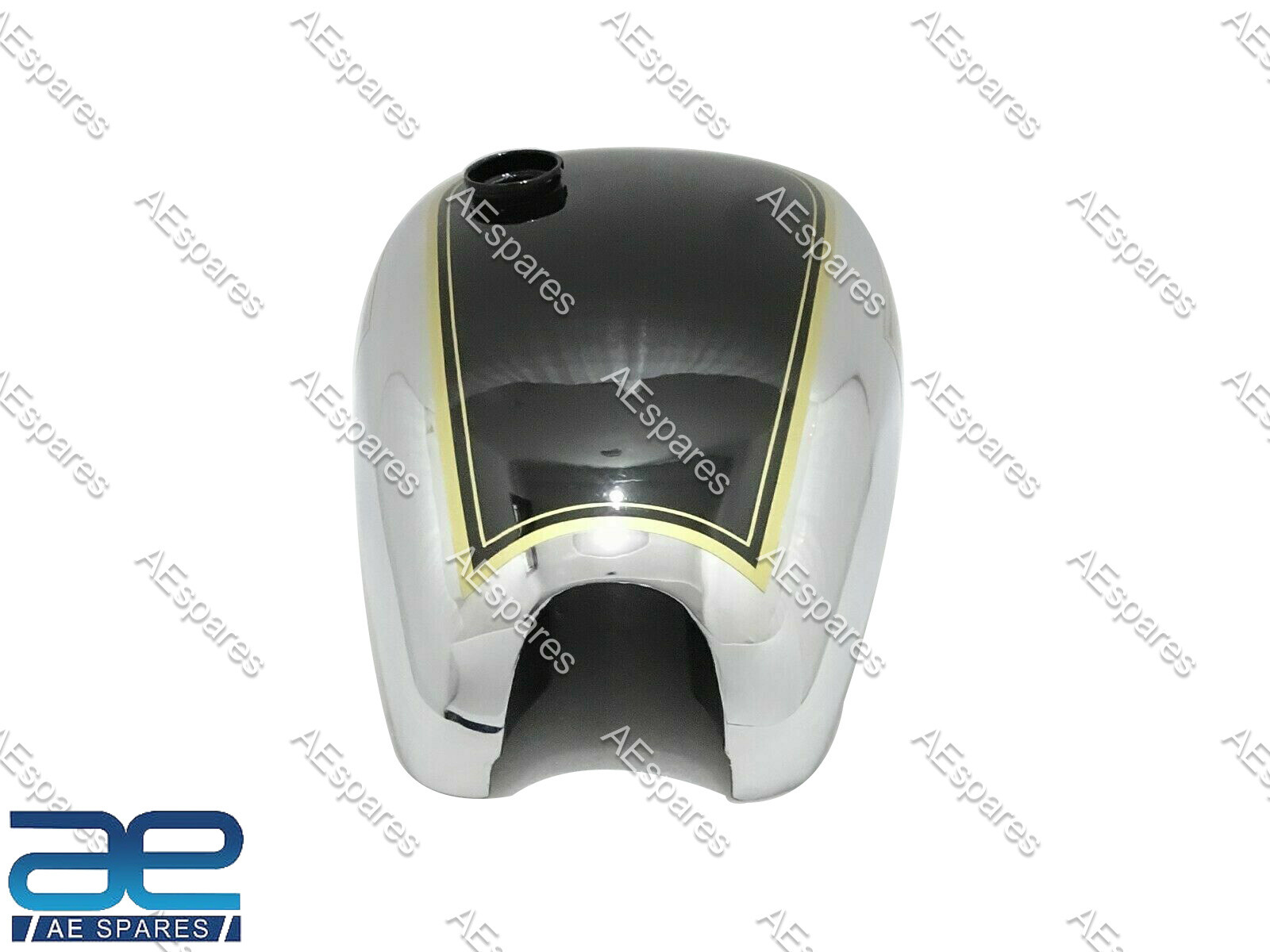 For Royal Enfield Fuel Tank Chrome Black Painted J & G Models 1946 