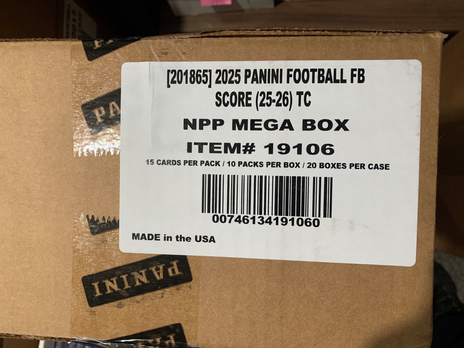 2025 Panini Score NFL  FootballFactory Sealed 20 Mega Box Case
