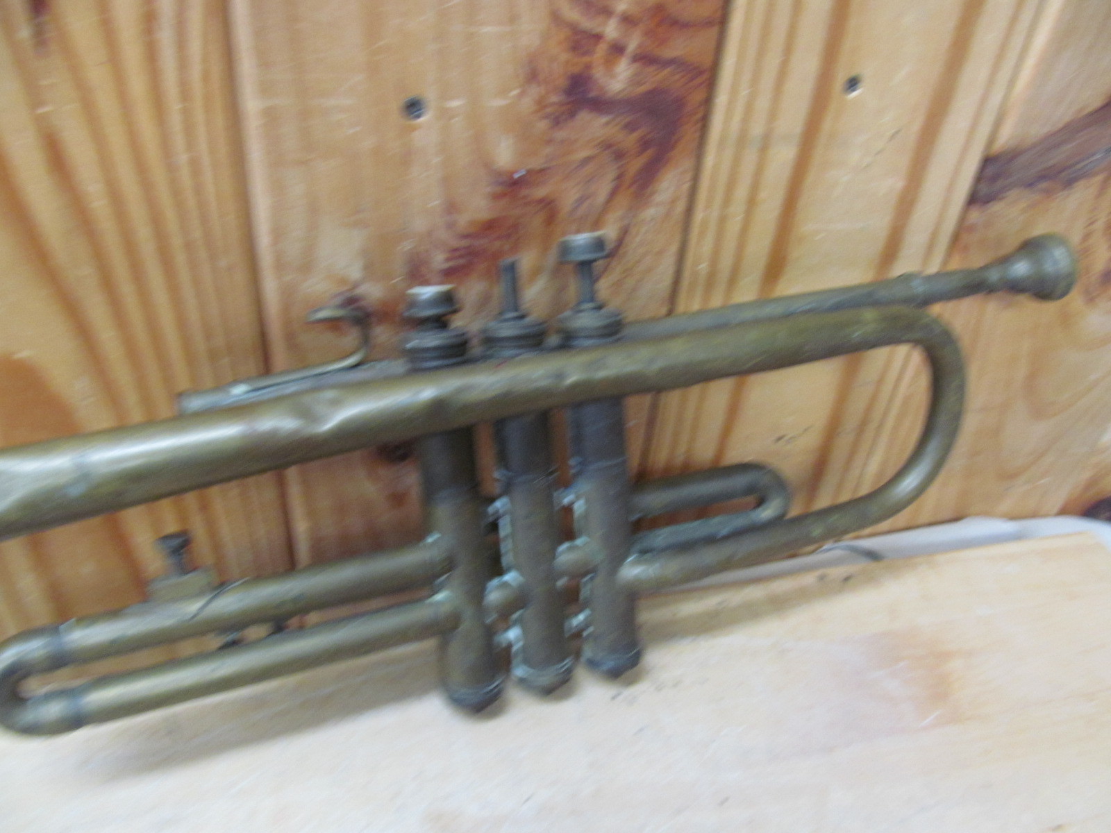 Henry Pourcelle Trumpet Horn – Parts/Restoration Wall hanger