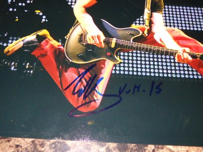 Eddie Van Halen Rare Authentic Hand Signed 11x14 Live 2015 Shot Poster Photo COA