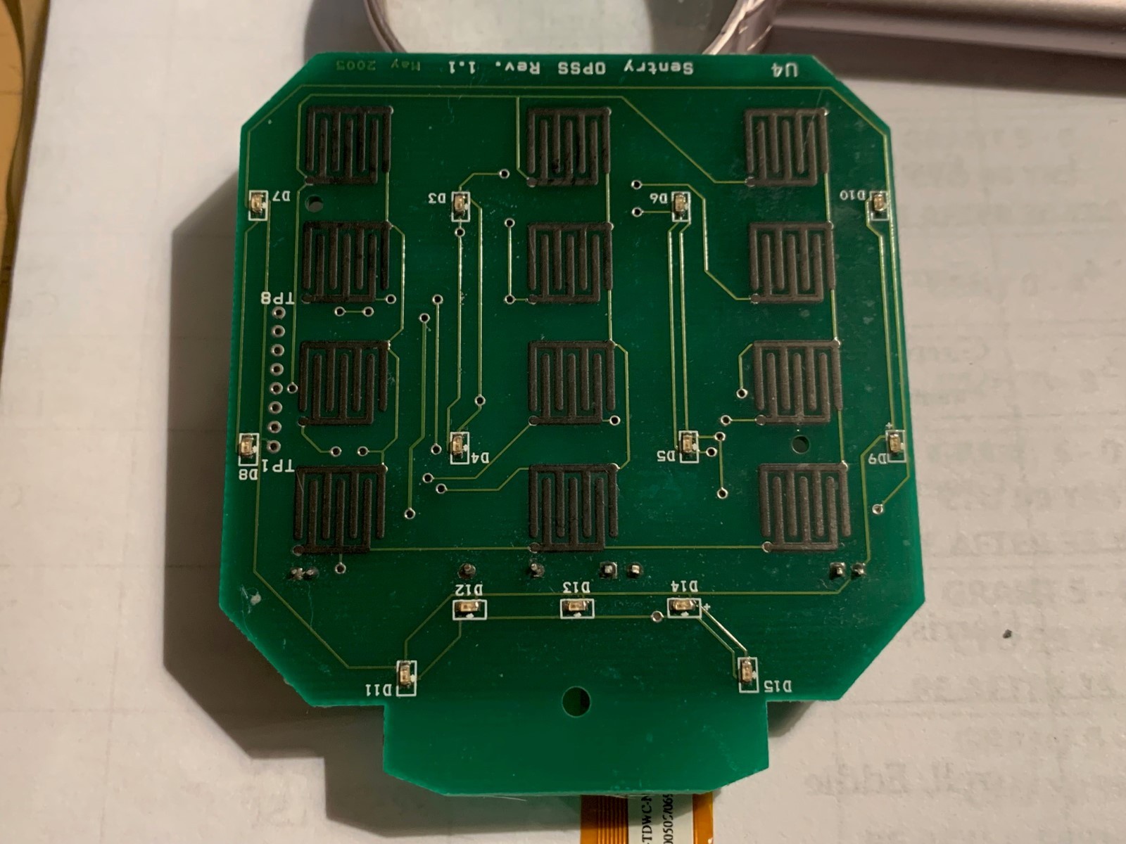 Sentry 3X4 Keypad OPSS Circuit Board