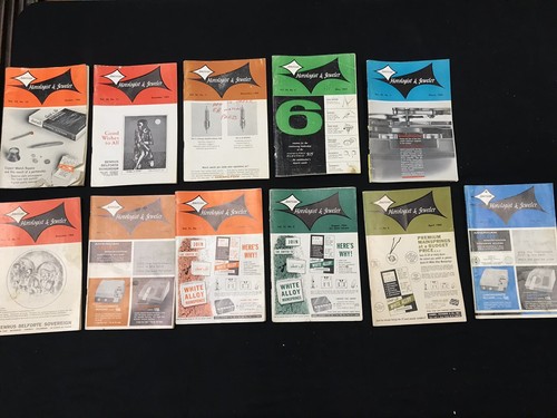 113 Qty - Lot of vintage American Horologist and Jeweler Magazine 1962 - 1976