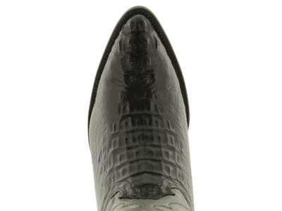 Pre-owned El Presidente Mens Real Black Crocodile Western Hornback Leather Cowboy J Toe Rodeo Boots