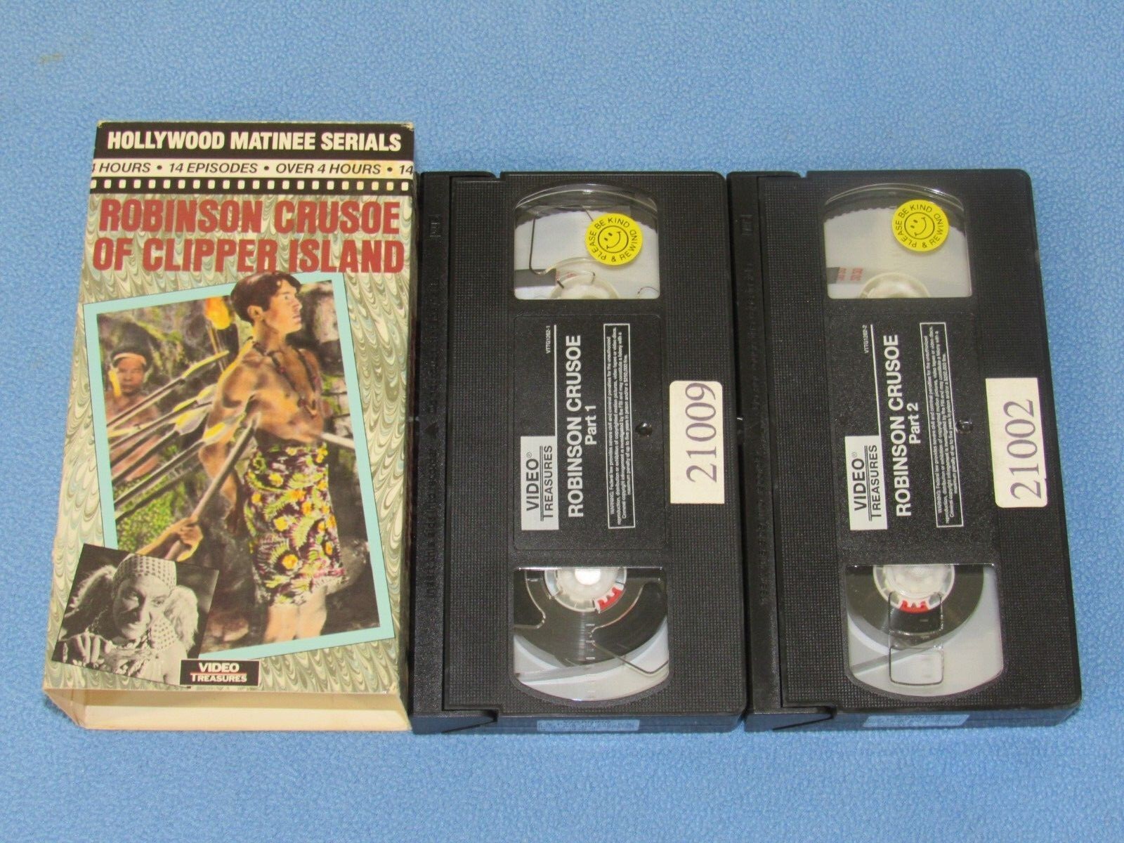ROBINSON CRUSOE OF CLIPPER ISLAND (VHS, 1990, 2-Tape Set