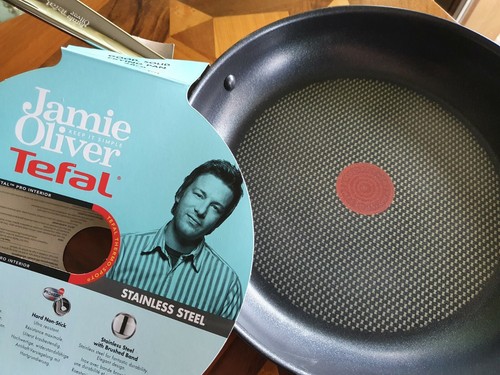 Jamie Oliver Tefal/Edelstahl Bratpfanne 28cm alle Herdarten OVP + NEU  
