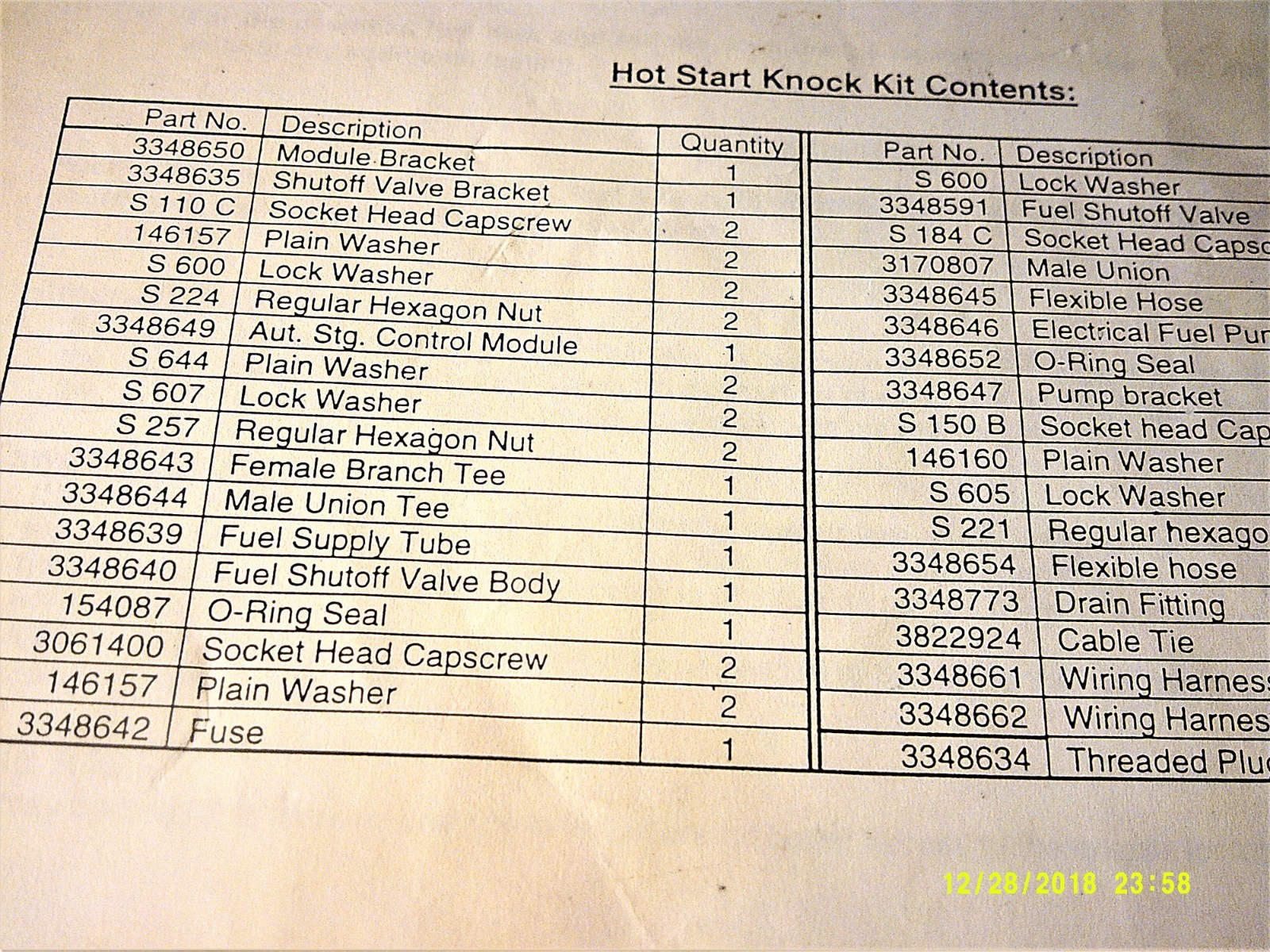 Cummin/Onan Manuals  (5) ISB4 Fault Codes piston ring set E125H E140H Hot Start
