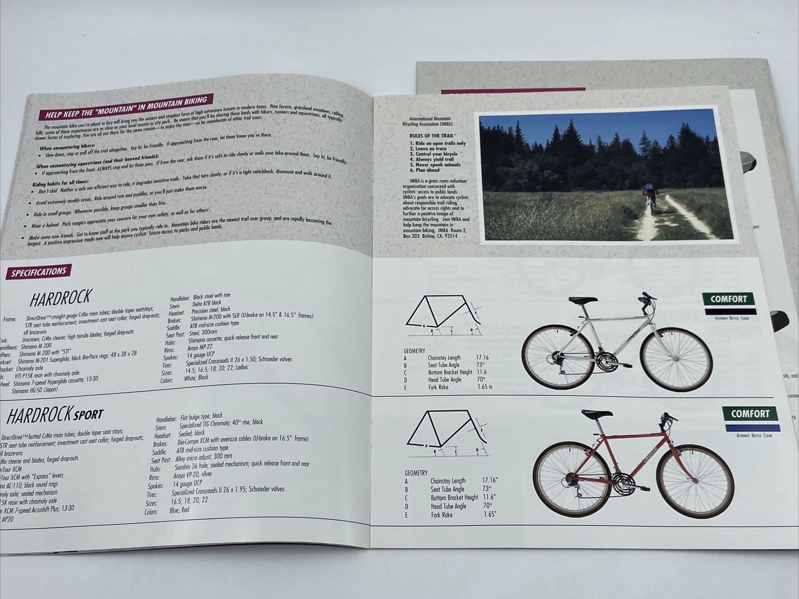 Vintage 1990 SPECIALIZED Bicycles & Accessory Catalog Set MTB Road Components
