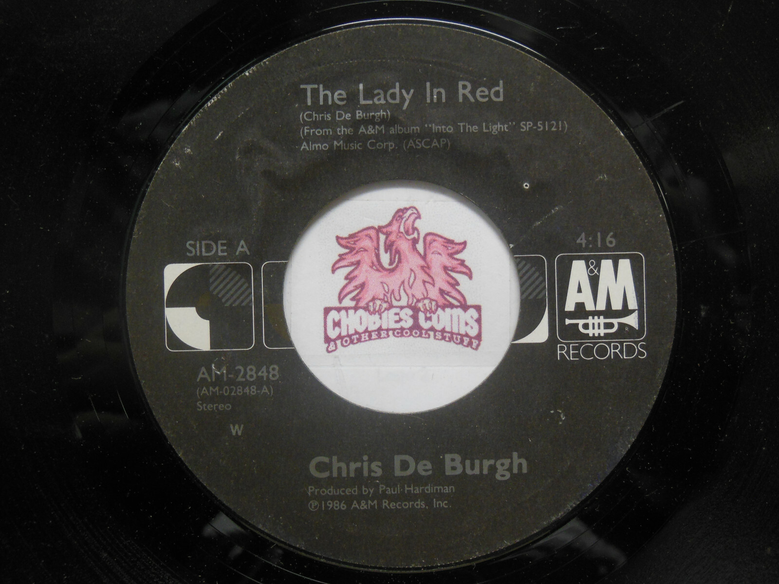 Chris De Burgh: The Lady In Red / The Vision, 45 RPM VG (M1