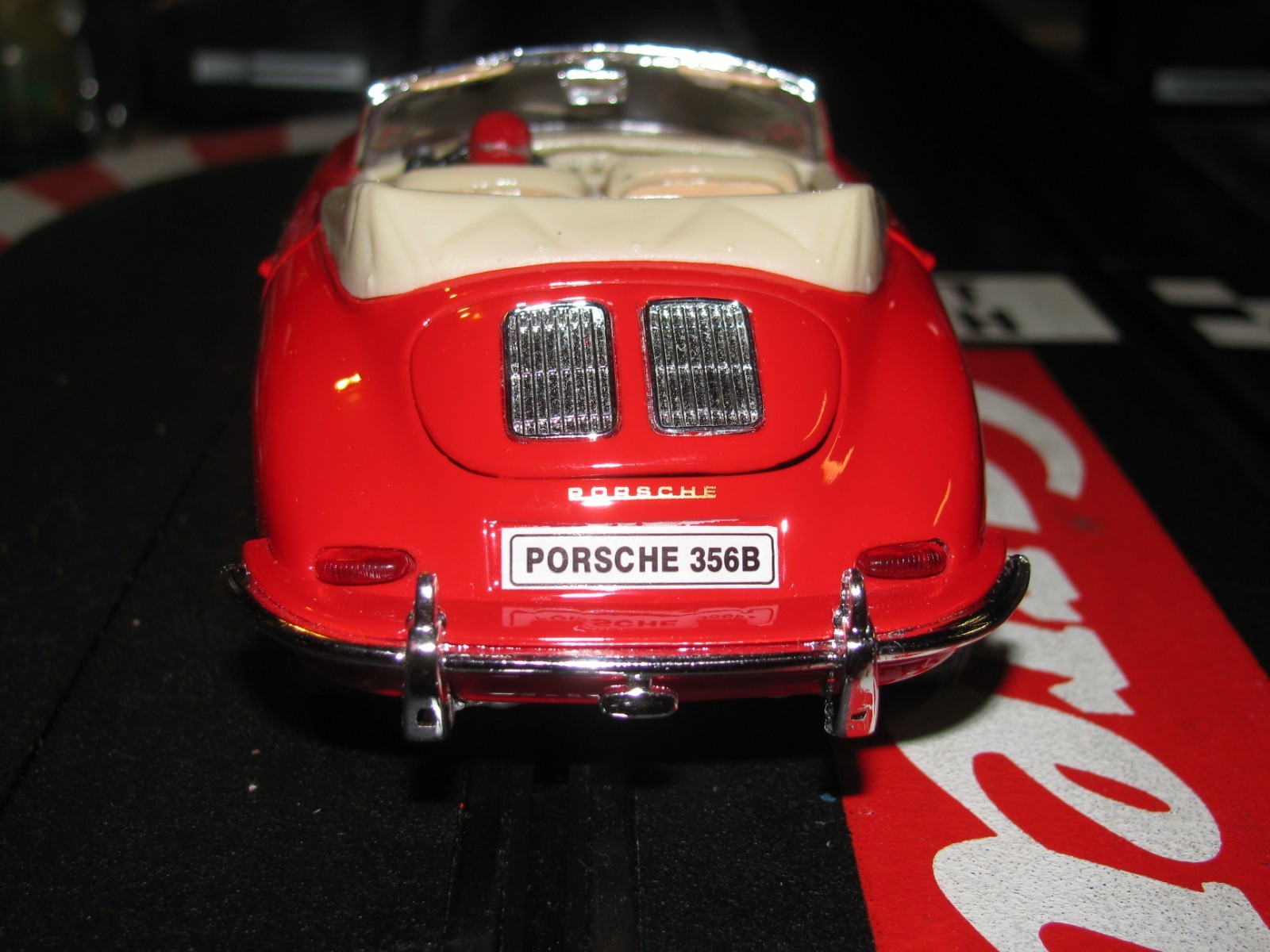 Porsche 356 Cabriolet Slot Car Racer with many Modifications 1/24 Scale - NICE