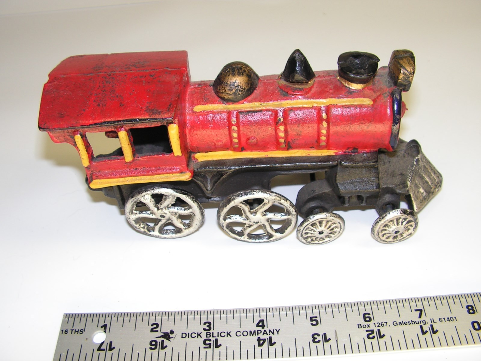 Cast Iron Railroad Train Engine Reproduction Shelf Sitter or RR Train Decoration