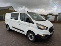 2021 Ford Transit Custom 2.0 EcoBlue 130ps Low Roof D/Cab Leader Van LWB CREW VA