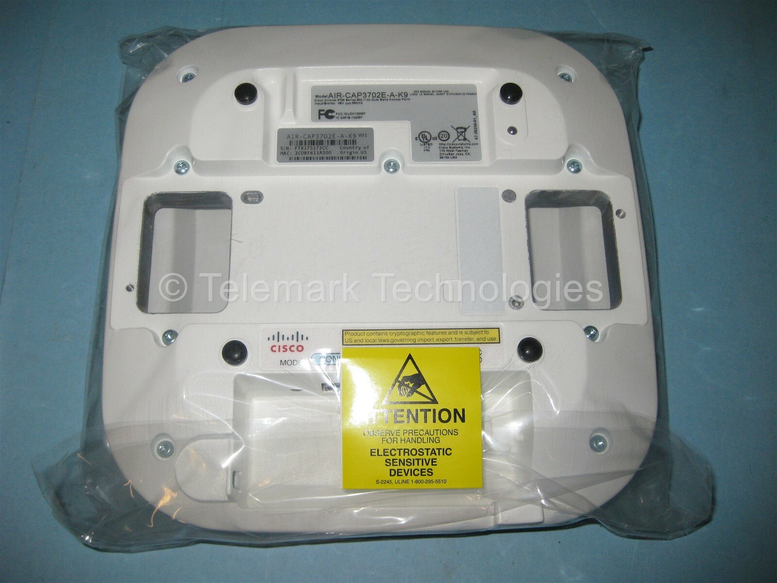 Cisco Aironet 3702E Wireless 802.11ac Access Point AIR-CAP3702E-A-K9 Bulk Packed