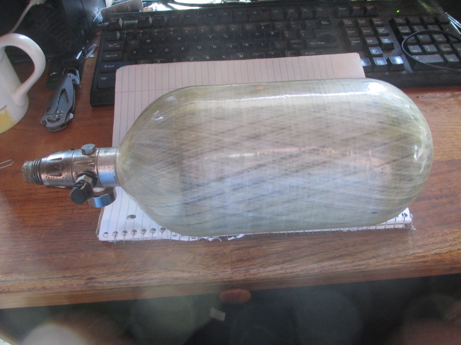 *USED* 4500 psi paintball tank I think it's a 90 cu inch. Needs to be tested.