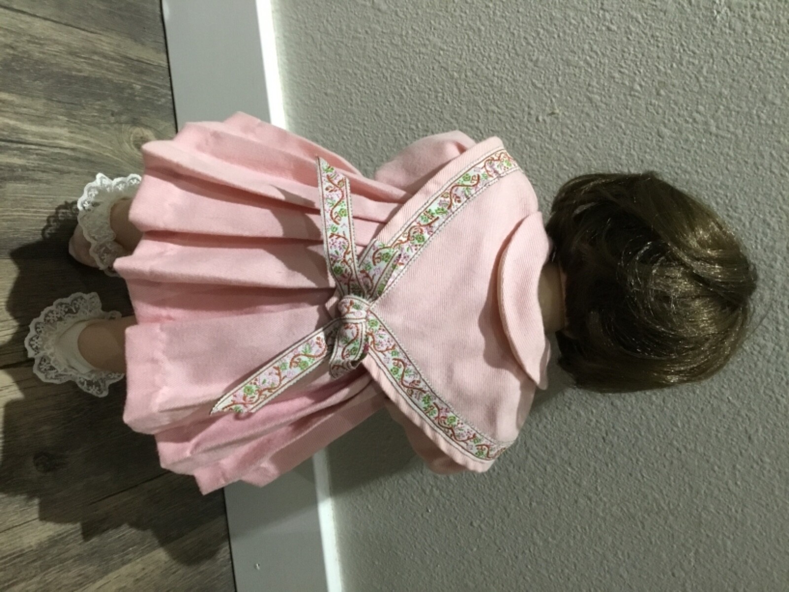 Barbara Madeja Betsy in Buttons porcelain doll Ashton Drake pink coat no hat 15