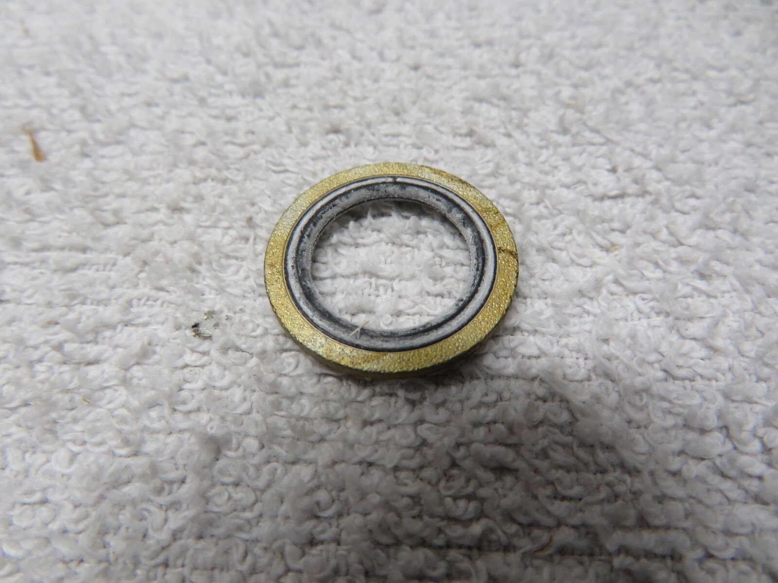 Kawasaki NOS ZX7 Ninja 1989 Oil Cooler Line Gasket (14X21