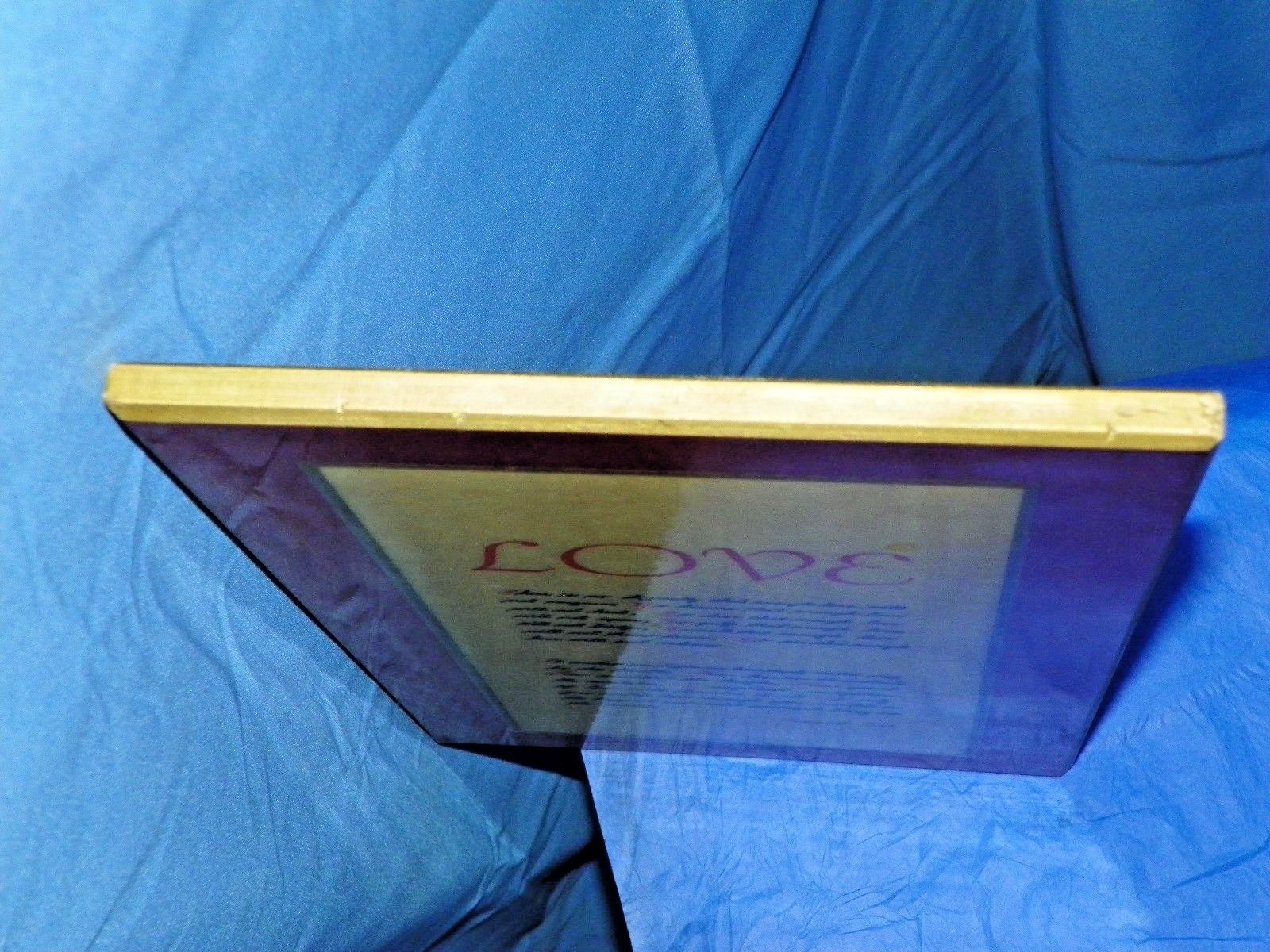 PERMA PLAQUE LOVE POEM BY EMMET FOX- RARE!!