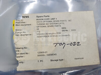 SIEMENS Bently Nevada 125800-01 KEYPHASOR I/O MODULE