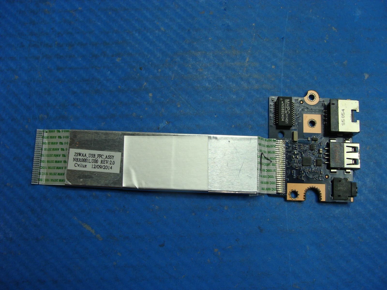 Toshiba Satellite C55Dt-B5128 15.6" USB Audio LAN Board w/Cable LS-B303P
