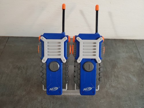 Nerf Walkie Talkie Kids Two Way Radio Handheld Blue Hasbro 2016 Set of 2 Tested