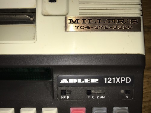 Adler 1228PD Calculator Printing Adding Machine Desk Vintage