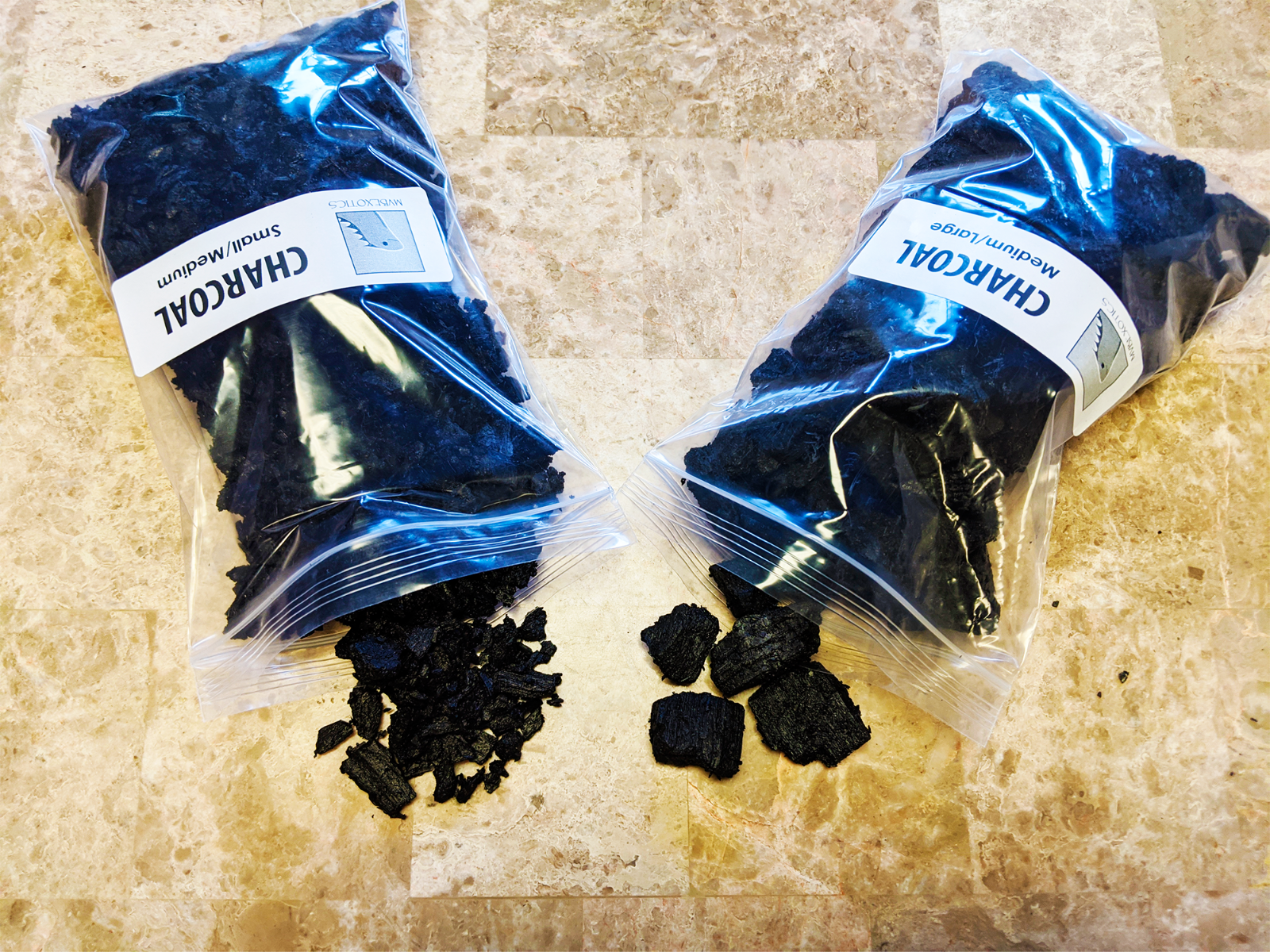 Horticultural Charcoal - Natural Microfauna Substrate - Small Medium Large Plant