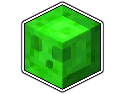 Slime Sticker | Water Proof Vinyl Sticker | Minecraft