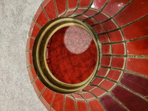 Original farrells ice cream stained glass light globe