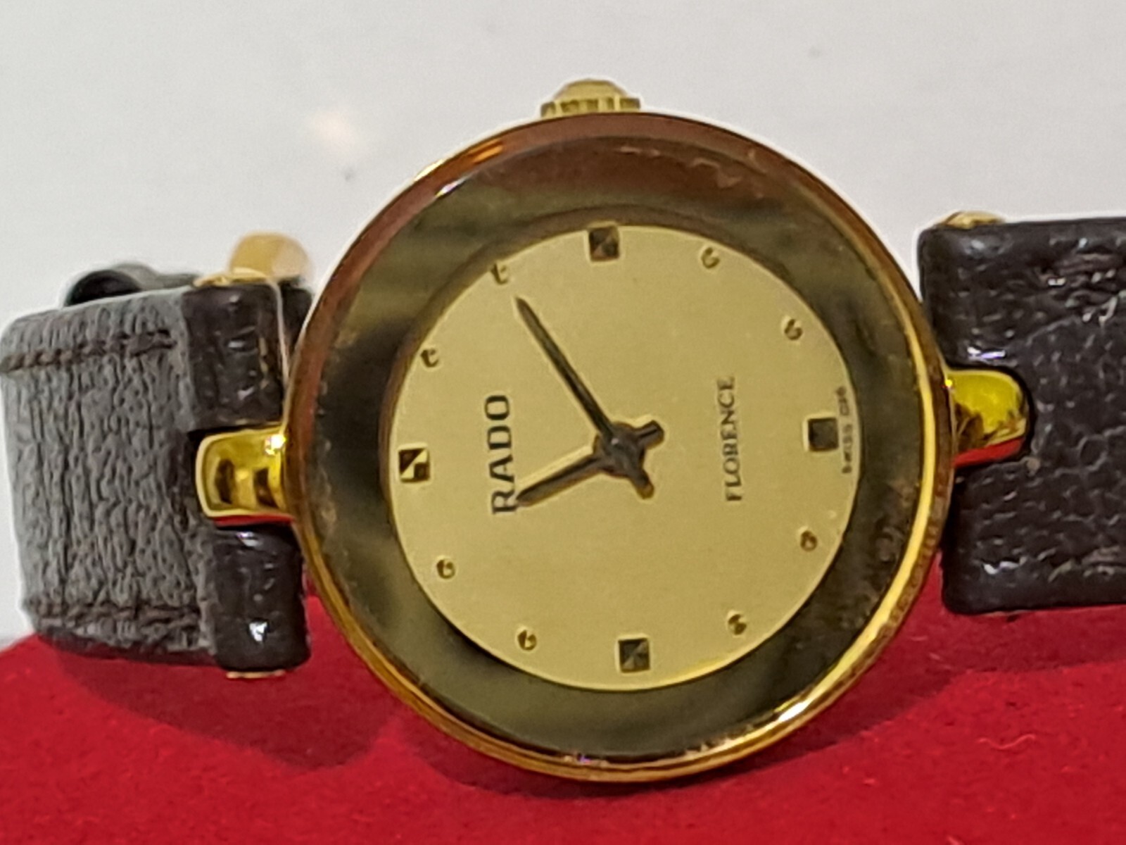 I12253 テスターOK RADO 153.3678.2 レディース腕時計 NICE RADO FLORANCE 153.3678.2 GOLD DIAL QUARTZ JAPAN MADE