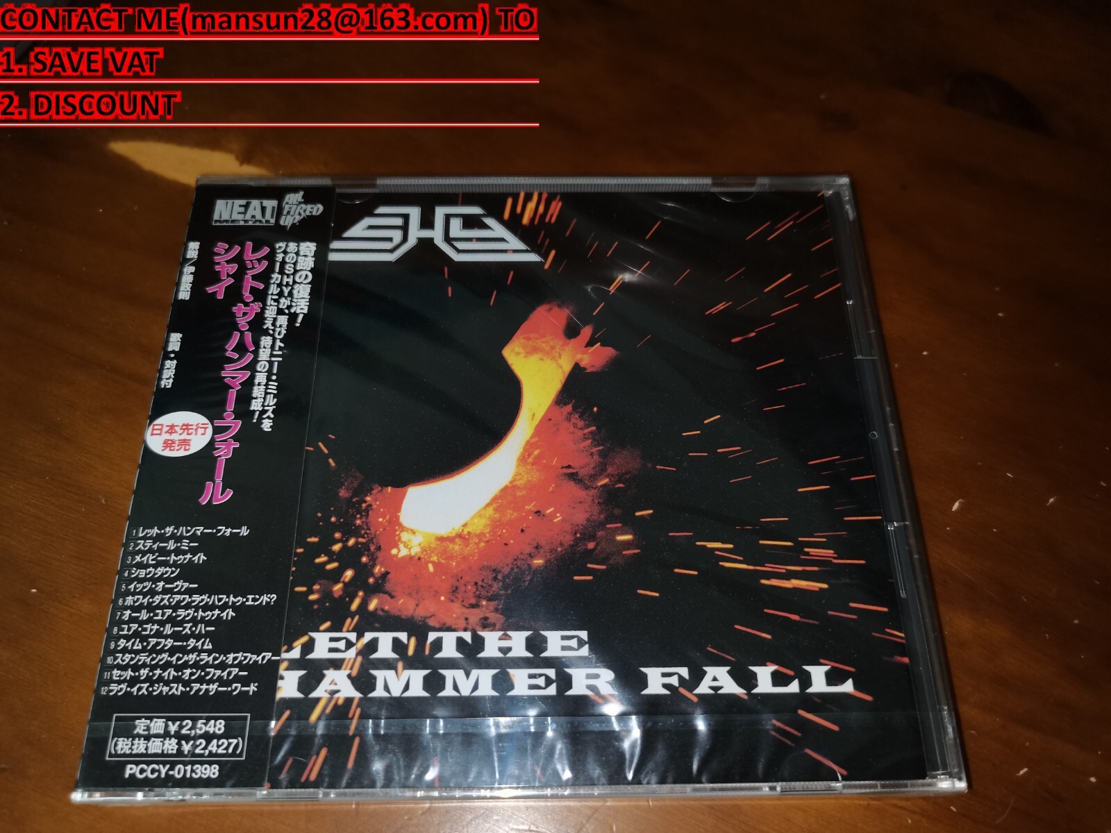 Shy / Let The Hammer Fall JAPAN Tony Mills PCCY-01398 NEW