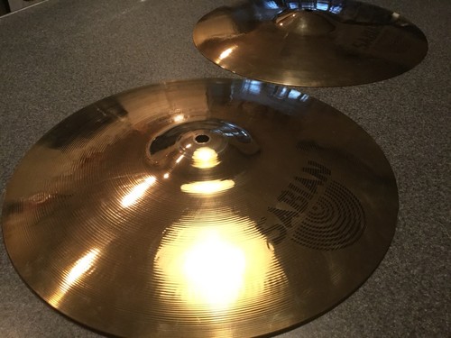 Sabian Hi Hat AAX Stage Hats 14” Cymbal Used In Very Good Condition
