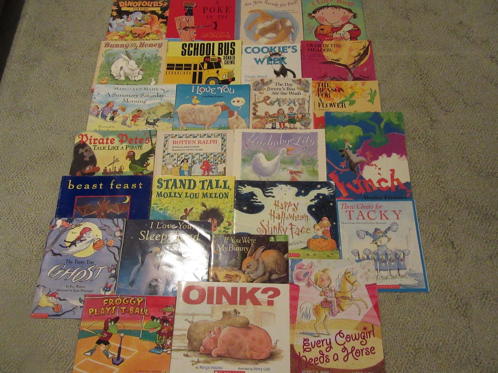 Lot of 100 Scholastic Children's Picture Books Well Known Authors VGC SC