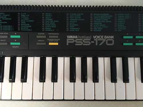 Yamaha Portasound PSS-170 Electronic Keyboard 1980S Voice Bank Synthesizer Piano