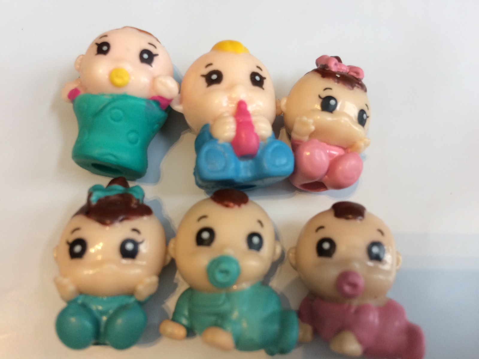 Toys Squinkies Lot 6 Babies Assorted Various Nursery Children