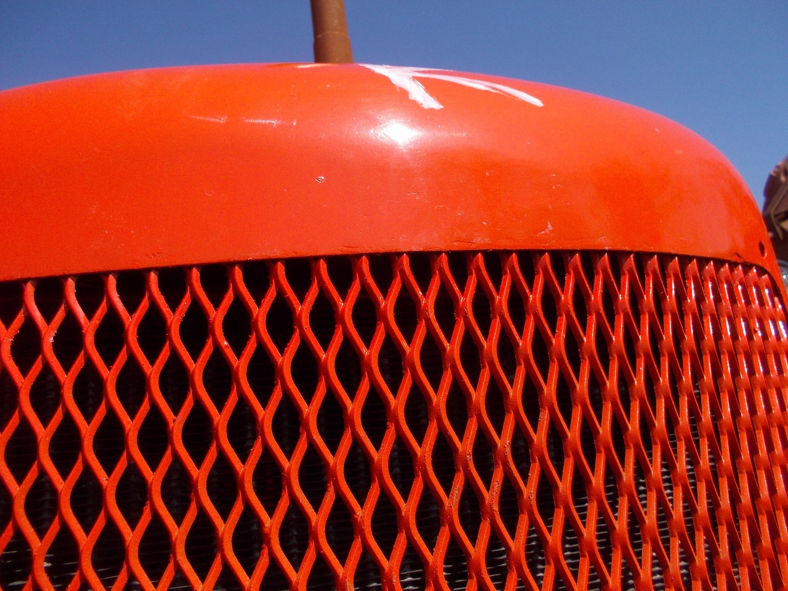 Allis Chalmers C tractor REPAINTED AC front nose cone grill w/ screen over radia