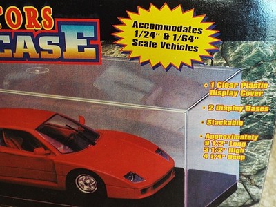 POLYFECT COLLECTORS SHOW CASE/1:24 & 1:64 STACKABLE/ 2-DISPLAY BASES