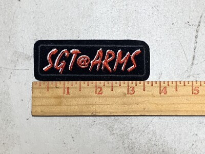 CUSTOM MADE Embroidered Sgt At Arms Patch