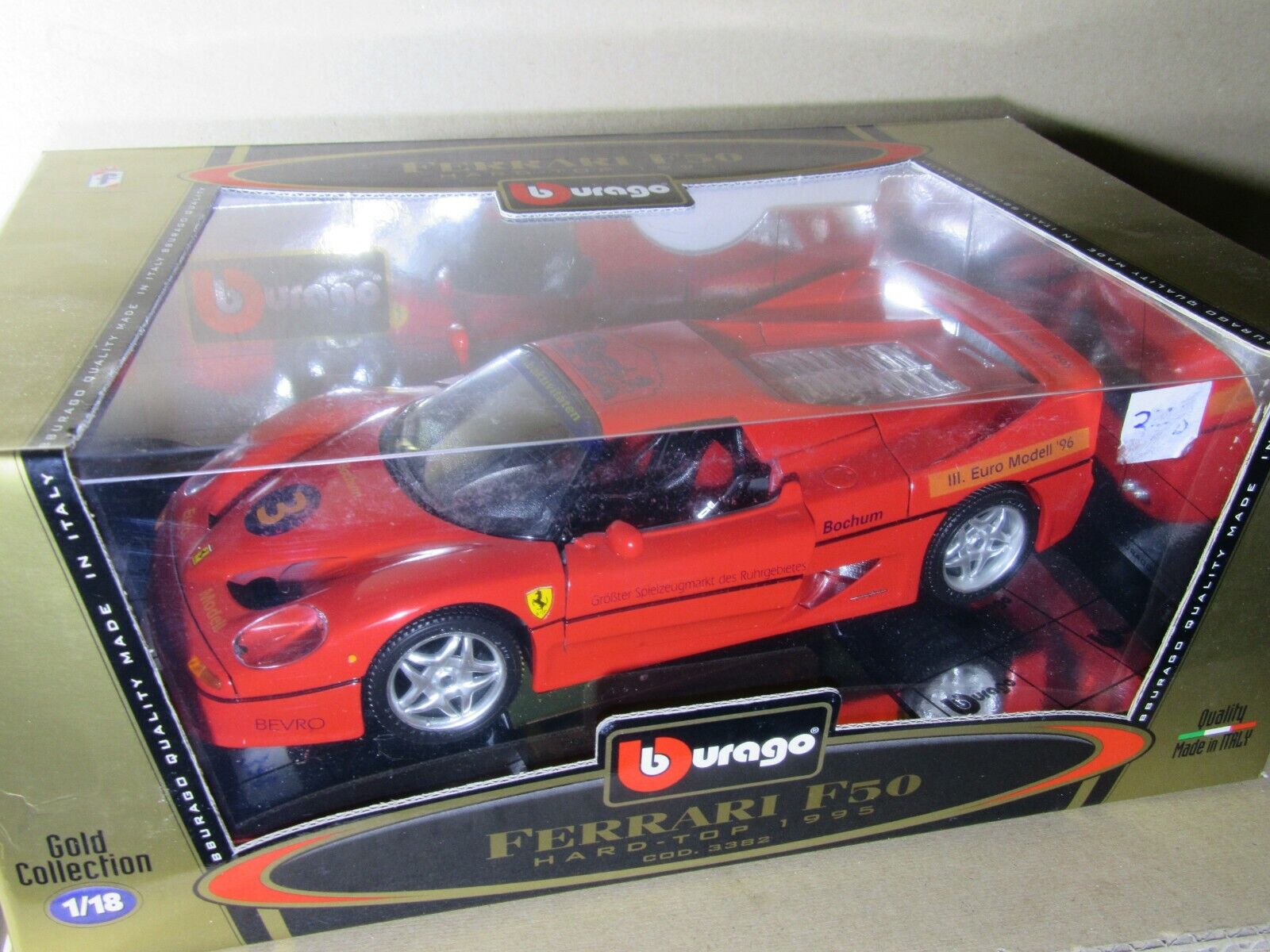589R Rare Burago 3382 Ferrari F50 New + Box 1:18 Toy Market 589R Rare Burago 3382 Ferrari F50 New + Box 1:18 Toy Market