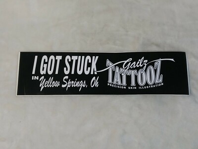 Gailz Tattooz Sticker Decal Yellow Springs Ohio 