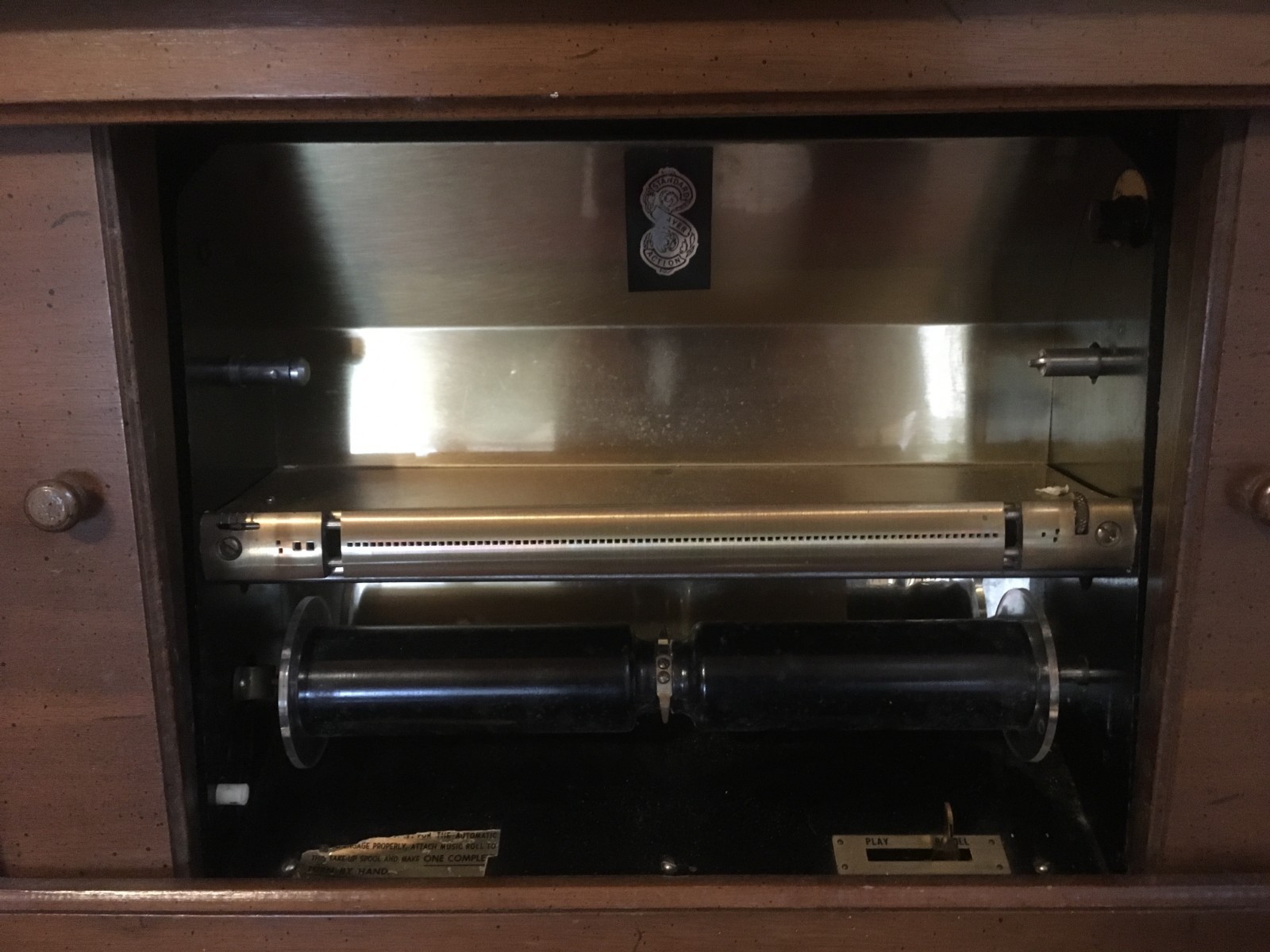 player piano (the sting) and 120 plus rolls