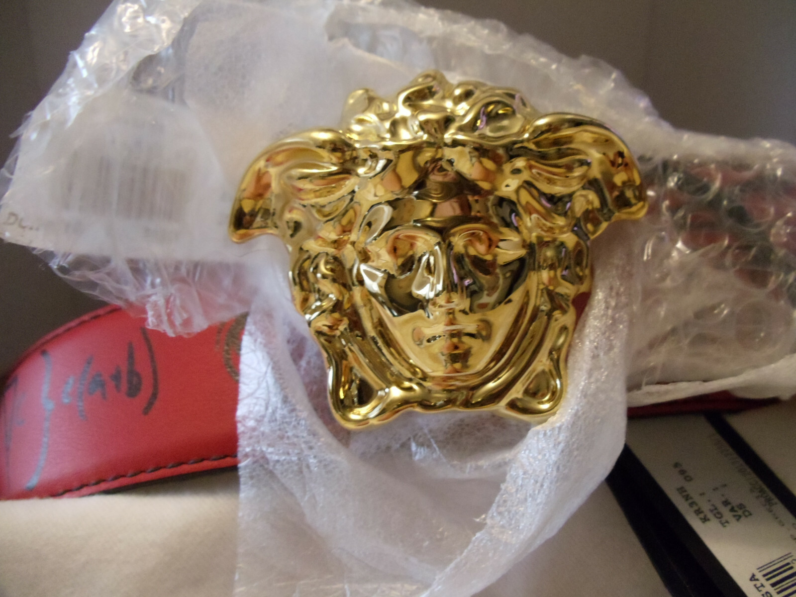 【関税＆送料込み】Versace 'Medusa' Belt 0400015648937_BLACKGOLD?wid=