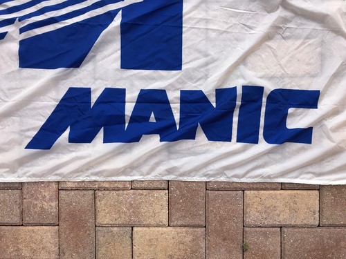 Vintage NASL Montreal Manic Game Used Team Flag 62x34