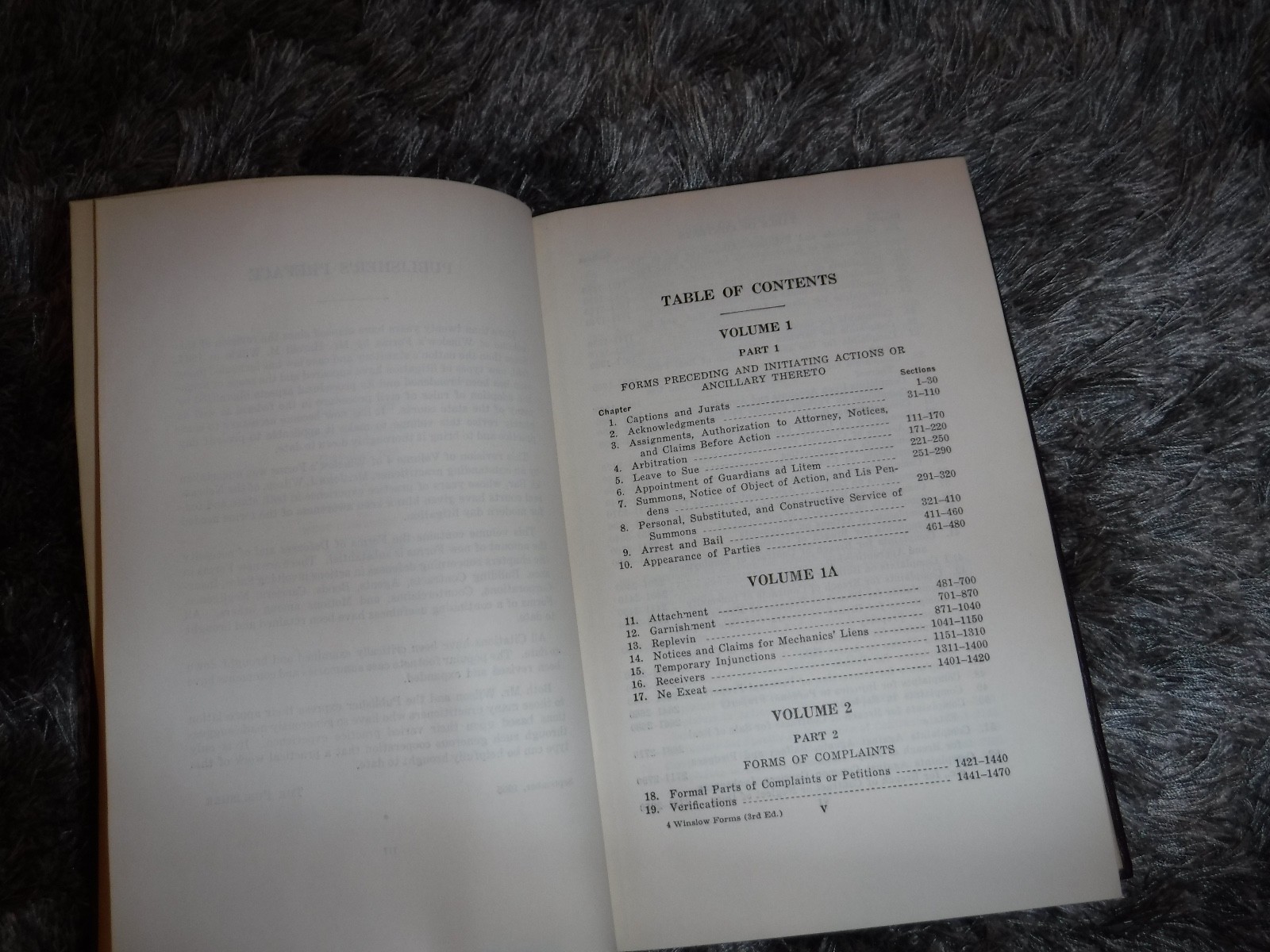 WINSLOW'S FORMS OF PLEADING & PRACTICE ANNOTATED 3RD VINTAGE 1955 WILSON 4 LAW