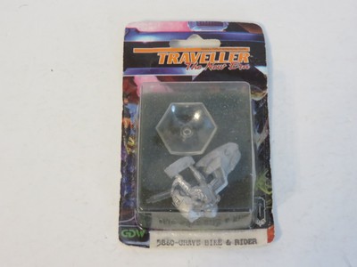 TRAVELLER THE NEW ERA MINATURES NEW SEALED 1994 RAFM #5860 GRAVE BIKE & RIDER