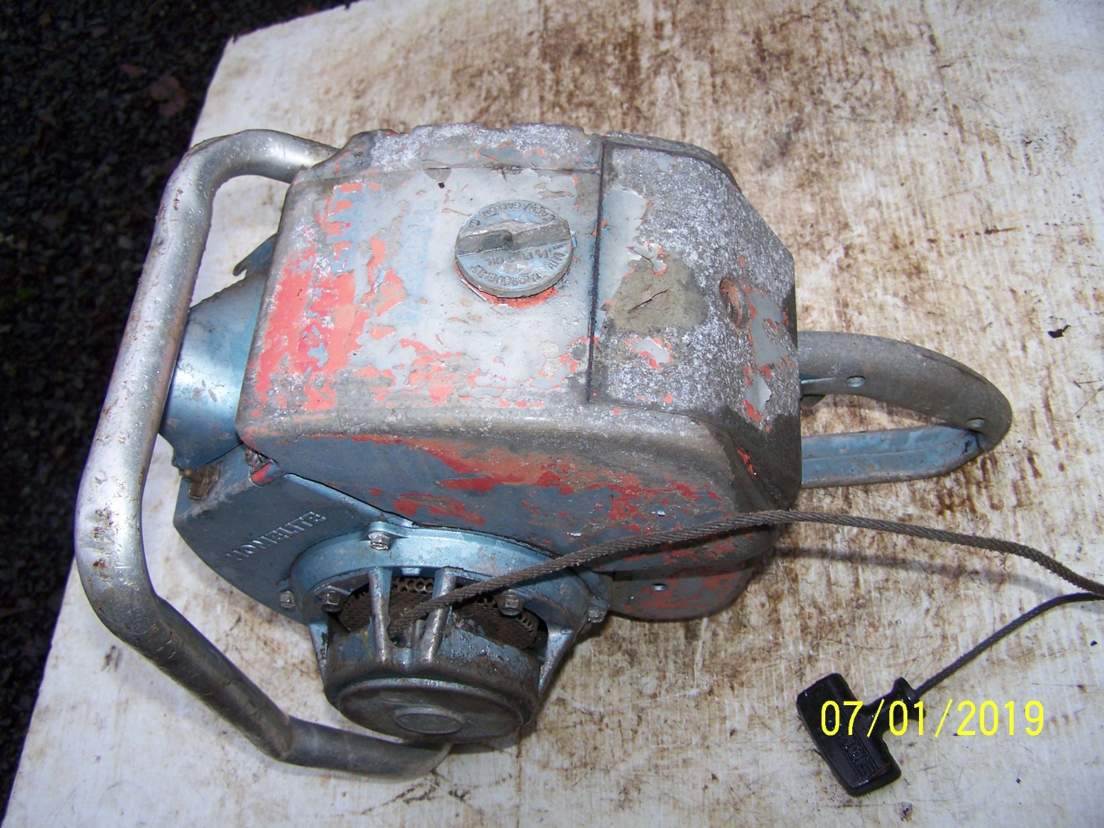 Big Vintage 77cc Homelite Super Wiz 66 Gear Drive Chainsaw Powerhead AS IS