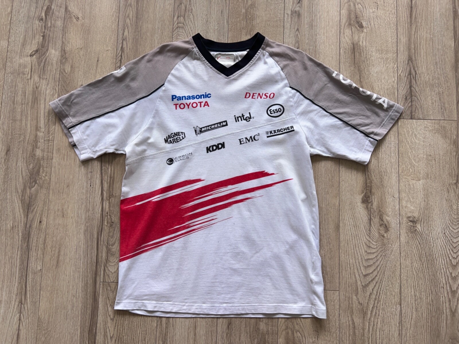 トヨタ F1チーム ピットシャツ トヨタ F1 レーシング チーム ロゴ 半袖 シャツ パナソニック