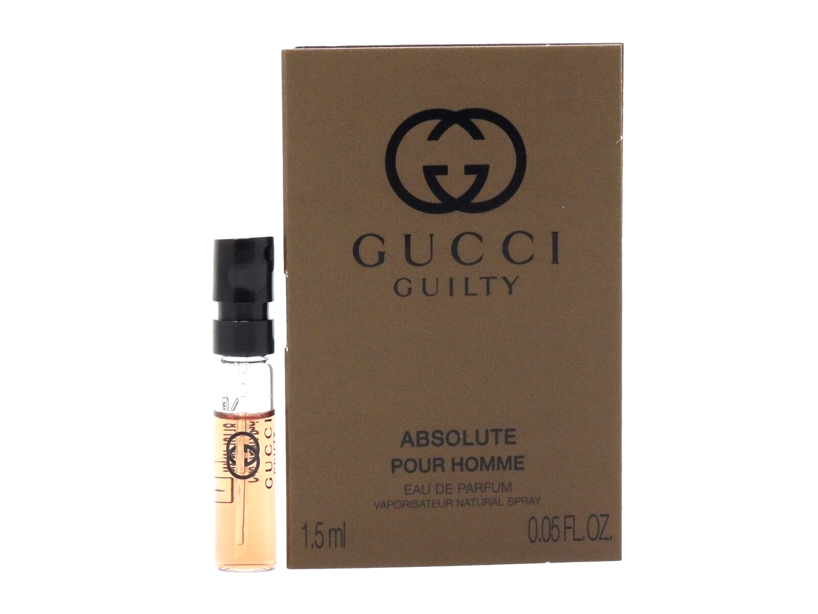 GUCCI GUILTY ABSOLUTE POUR HOMME EAU DE PARFUM 1.5ml .05fl
