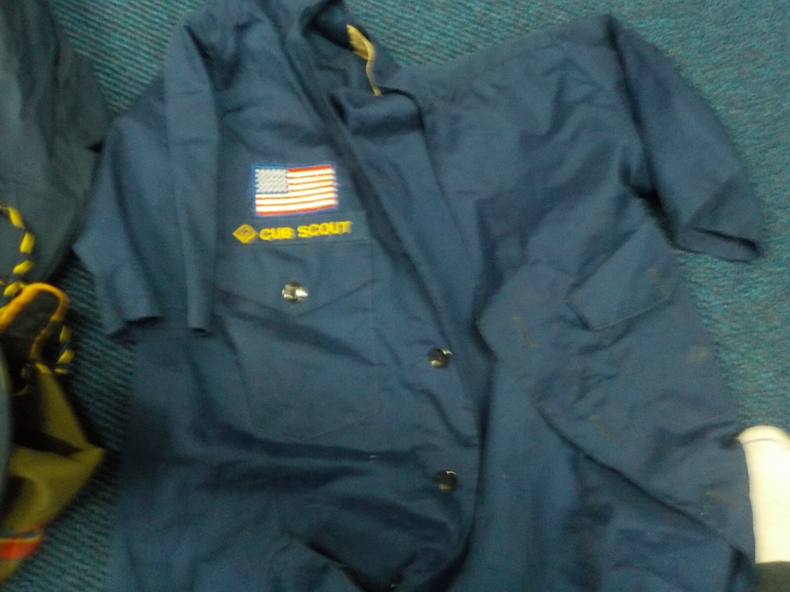 Scout Uniform Parts:  Lot 6, cub scout items