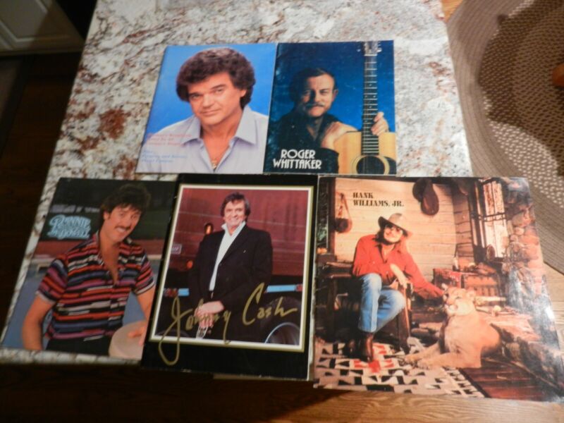TOUR BOOK PROGRAM lot JOHNNY CASH Conway Twitty RONNIE McDOWELL Hank Williams Jr